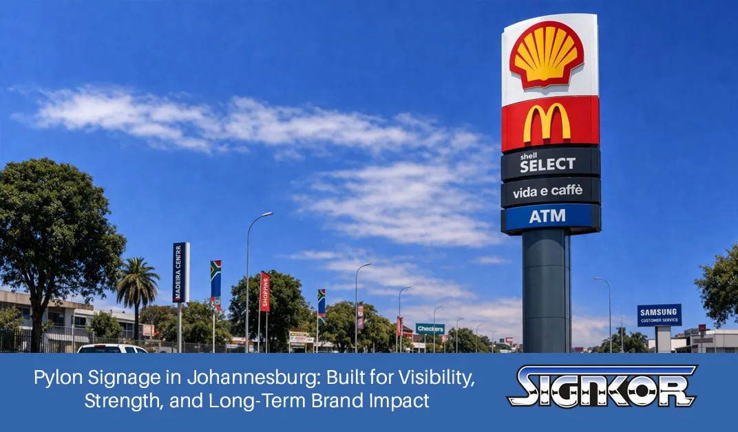 Pylon Signage in Johannesburg: Built for Visibility, Strength, and Long-Term Brand Impact