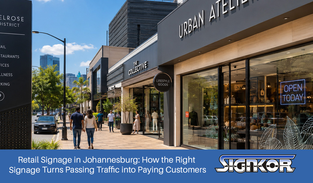 Retail Signage in Johannesburg: How the Right Signage Turns Passing Traffic into Paying Customers Retail Signage in Johannesburg: How the Right Signage Turns Passing Traffic into Paying Customers
