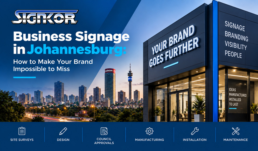 Business Signage in Johannesburg: How to Make Your Brand Impossible to Miss